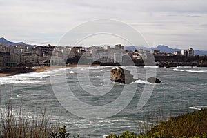 General view of Biarritz and Miramar beach photo